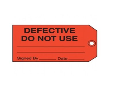 5S LABEL-DEFECTIVE DO NOT USE - Breval Consulting Services
