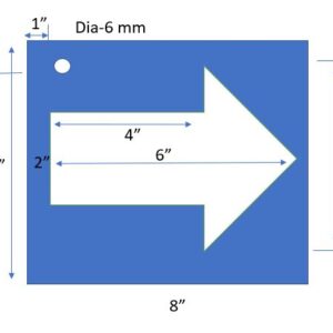 Stencil arrow floor marking