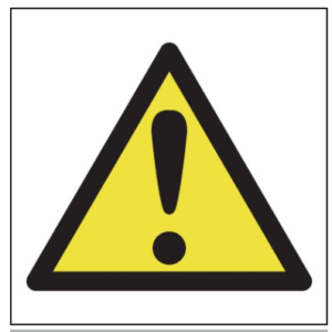 VERSATILE UNIVERSAL HAZARD WARNING SYMBOL SIGN
