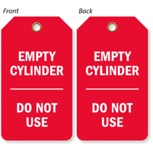 Empty Cylinder - Do Not Use Tag