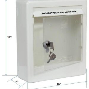 ABS Plastic Suggestion Box 12x10x4