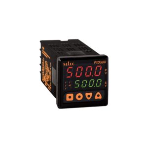 Selec Make 4-Digit (White+Green) Dual display, Capacitive touch Keypad with Universal input, Universal output, 90 to 270V AC/DC supply voltage, Ramp-soak Function, IDM [PID500-U-0-1]