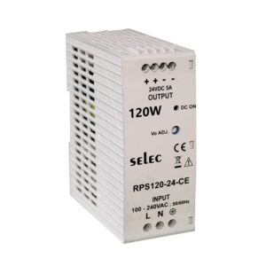 Selec Make 120W, 24V/5A DIN rail mounted Power Supply in Plastic Housing [RPS120-24]