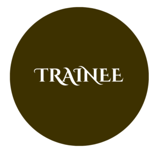 Trainee 58 mm Circular Badge with pin - 5 nos