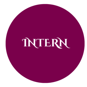 Intern 58 mm Circular Badge with pin - 5 nos