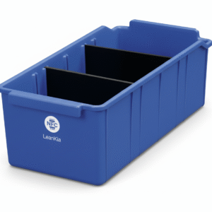 LeanKia Industrial Storage Bin with Built-in NFC Label | Smart Material Handling & Asset Identification Bin for Factory, Warehouse & 5S Workplaces