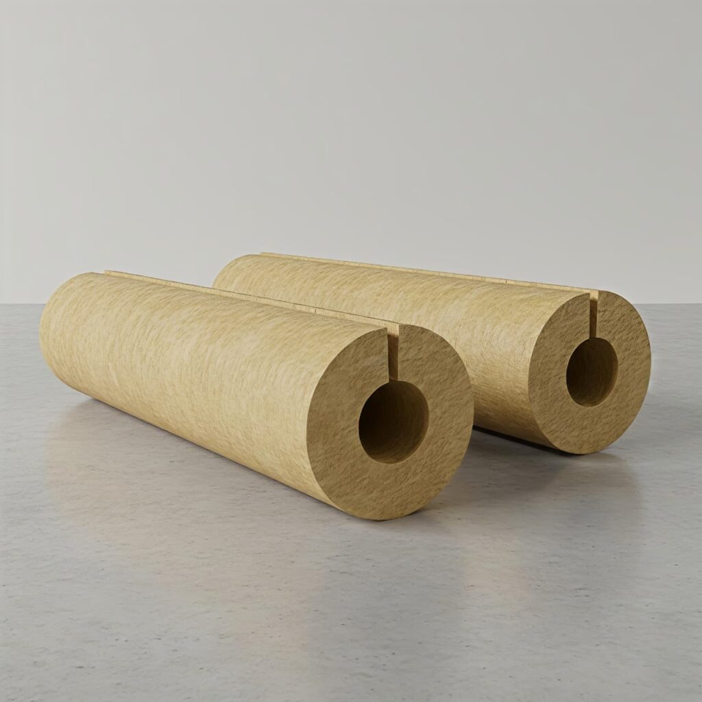Rockwool Pipe Section | High-Temperature Thermal Insulation