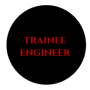 Trainee Engineer 58mm Badge with pin - 5 nos