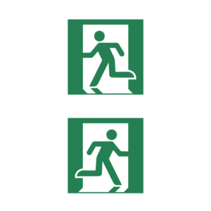 Safety Signage Board – Emergency Exit (Left & Right)