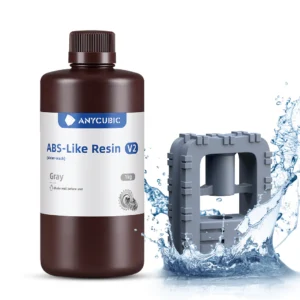 Anycubic ABS-Like Resin V2 Water-Washable | Tough & Easy-Clean Resin for 3D Printing
