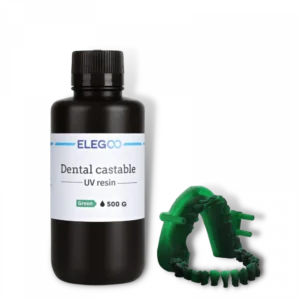 Elegoo Dental Castable Resin 500g green bottle for dental casting and resin 3D printing