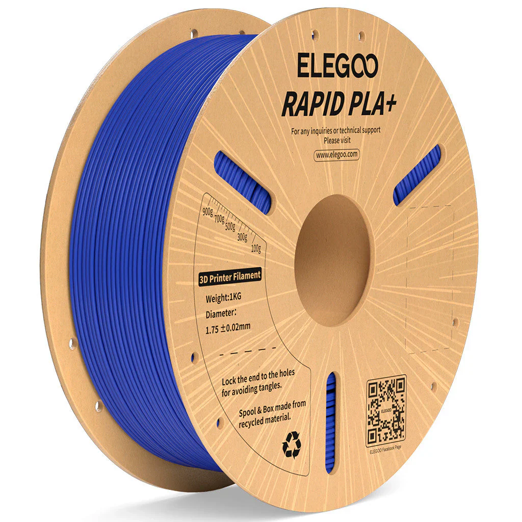 Elegoo Rapid PLA Plus Filament 1.75mm 1KG | High-Speed Tough PLA+ Elegoo Rapid PLA Plus 1.75mm filament spool for high-speed FDM 3D printing