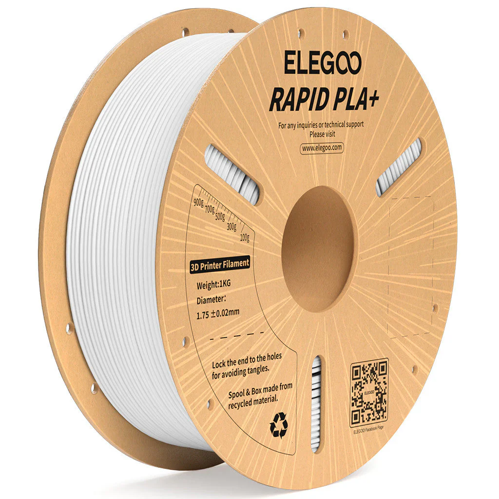 Elegoo Rapid PLA Plus Filament 1.75mm 1KG | High-Speed Tough PLA+ Elegoo Rapid PLA Plus 1.75mm filament spool for high-speed FDM 3D printing