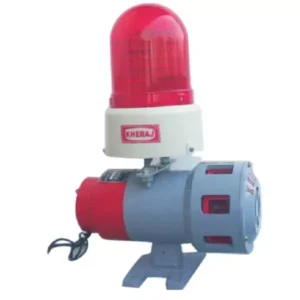 Single mounting single-phase siren with light industrial audible and visual alarm device