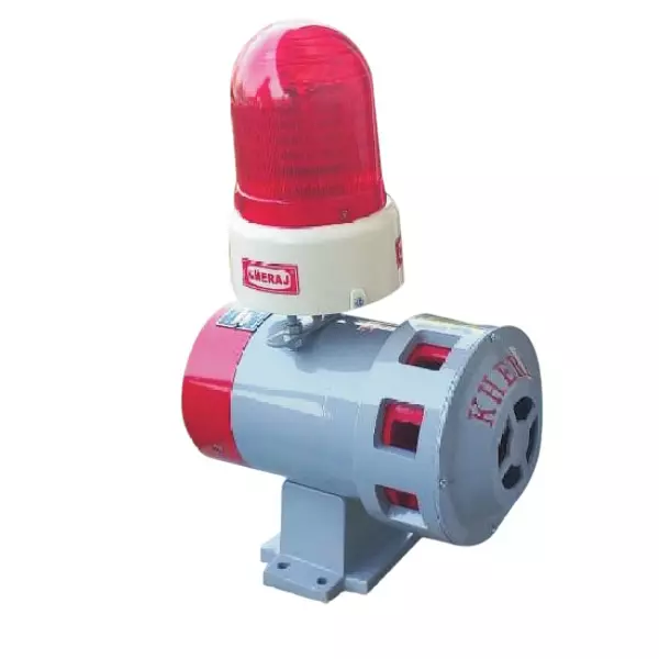 Horizontal Single Mounting Single-Phase Siren with Light | Industrial Alarm Beacon Horizontal single mounting single-phase siren with light industrial audible and visual alarm