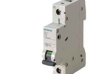 Siemens 5SL41067RC 6A single-pole Type C miniature circuit breaker