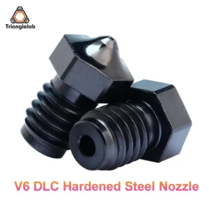 Trianglelab V6 DLC hardened steel nozzle for abrasive filament 3D printing