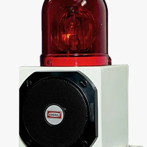 Revolving audio visual alarm industrial siren with rotating warning light