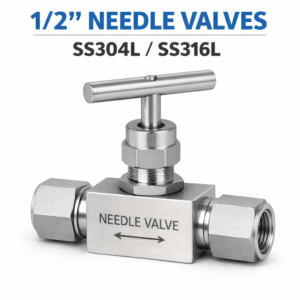 1/2 inch SS316L stainless steel needle valve industrial flow control valve