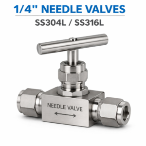 1/4 inch SS316L stainless steel needle valve industrial flow control valve