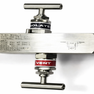 2 valve stainless steel instrumentation manifold for pressure transmitter and gauge