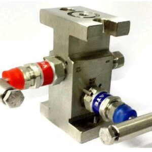 2 valve manifold H type 1/2 inch flanged with 1/4 inch drain instrumentation valve