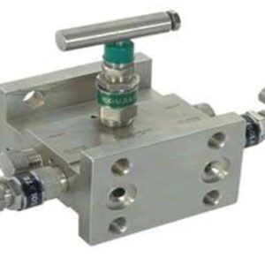 3 valve manifold H type 1/2 inch flanged instrumentation valve for differential pressure transmitter