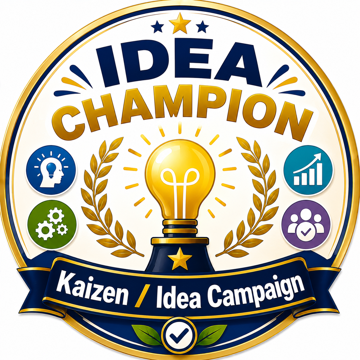Idea Champion, Badge, 58 mm