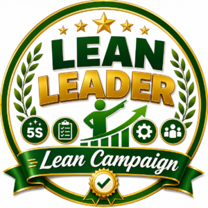 LeanKia Lean Leader, 58 mm Round Metal Button Badge