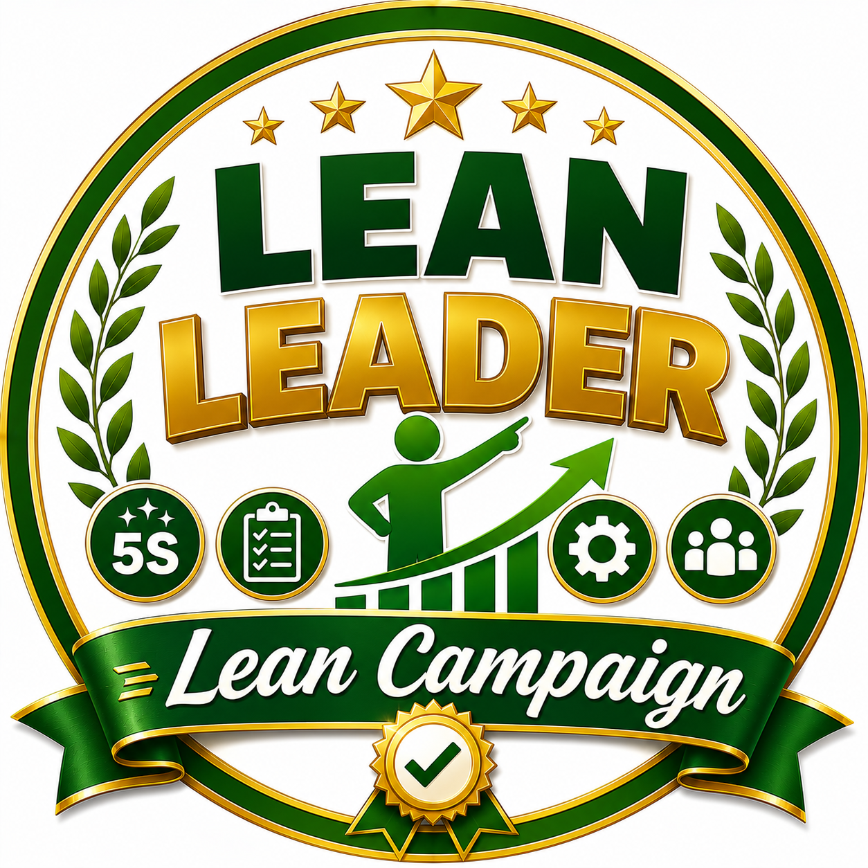 Lean Leader, Badge, 58 mm