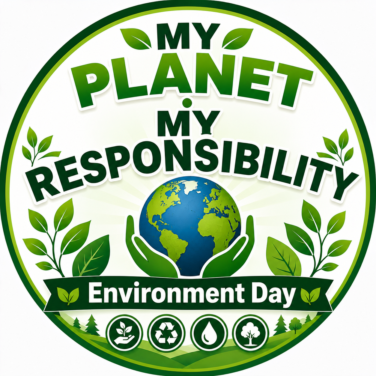 My Plant My responsibility, Badge, 58 mm