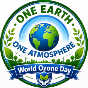 LeanKia One Earth One Atmosphere, 58 mm Round Metal Button Badge