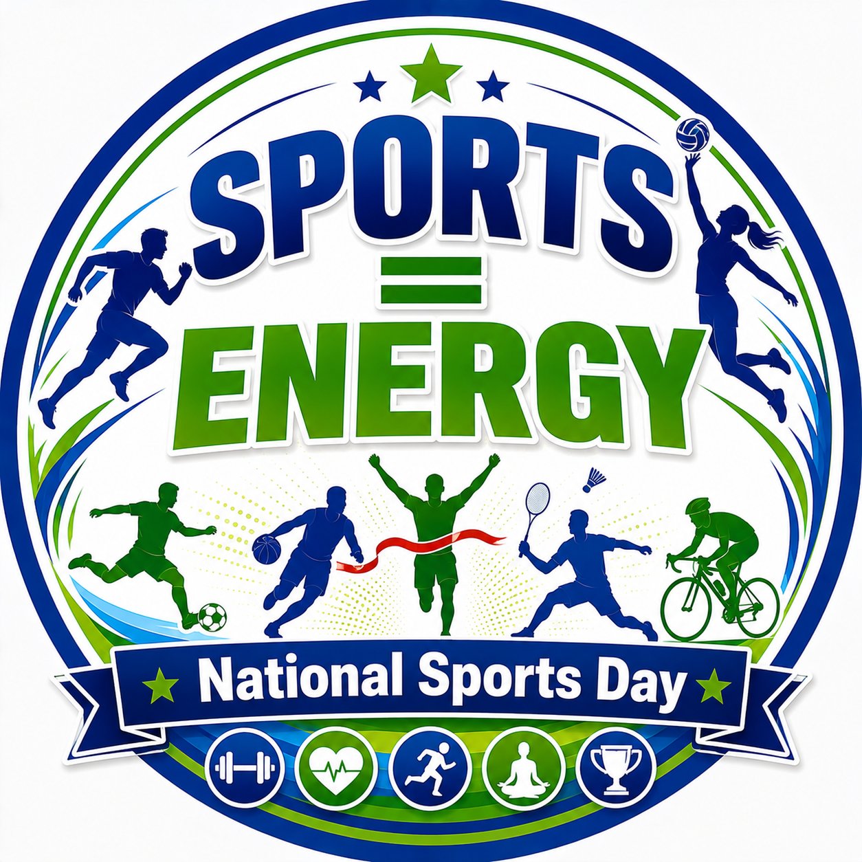 Sports enegry, Badge, 58 mm