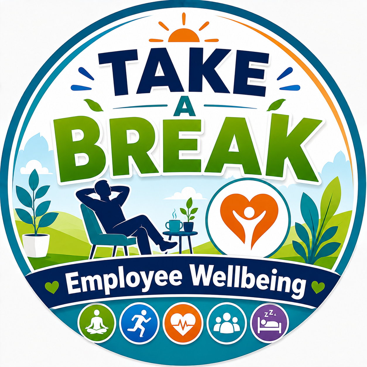 Take a Break, Badge, 58 mm