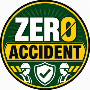 LeanKia Zero Accident, 58 mm Round Metal Button Badge