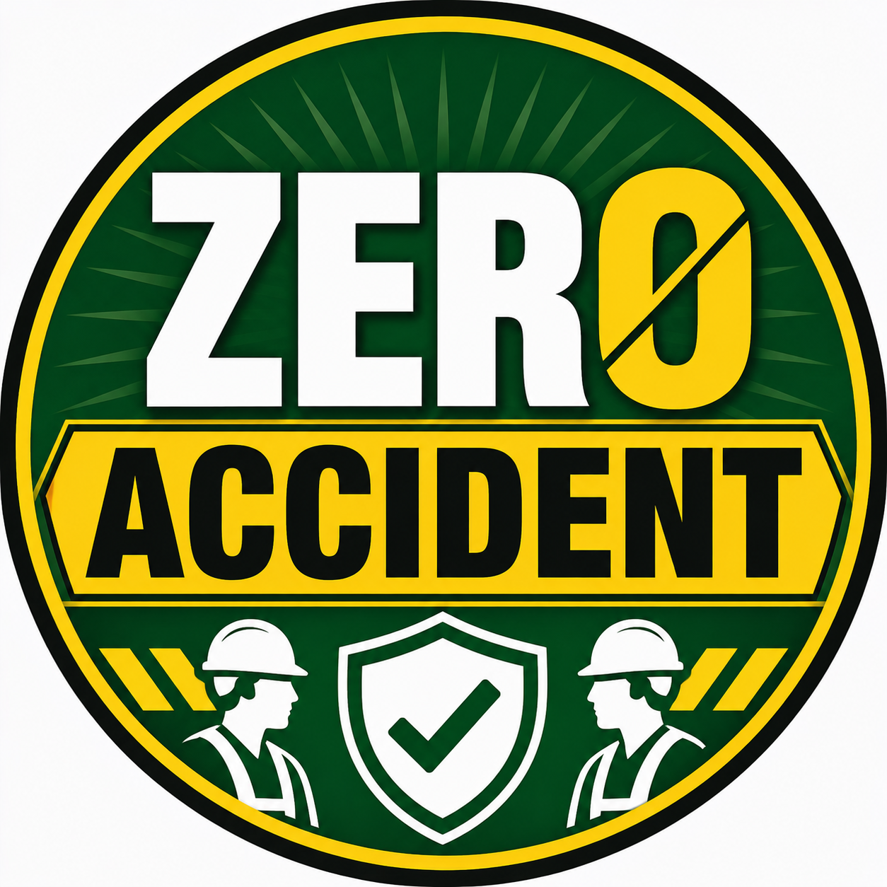 Zero Accidents, Badge, 58 mm